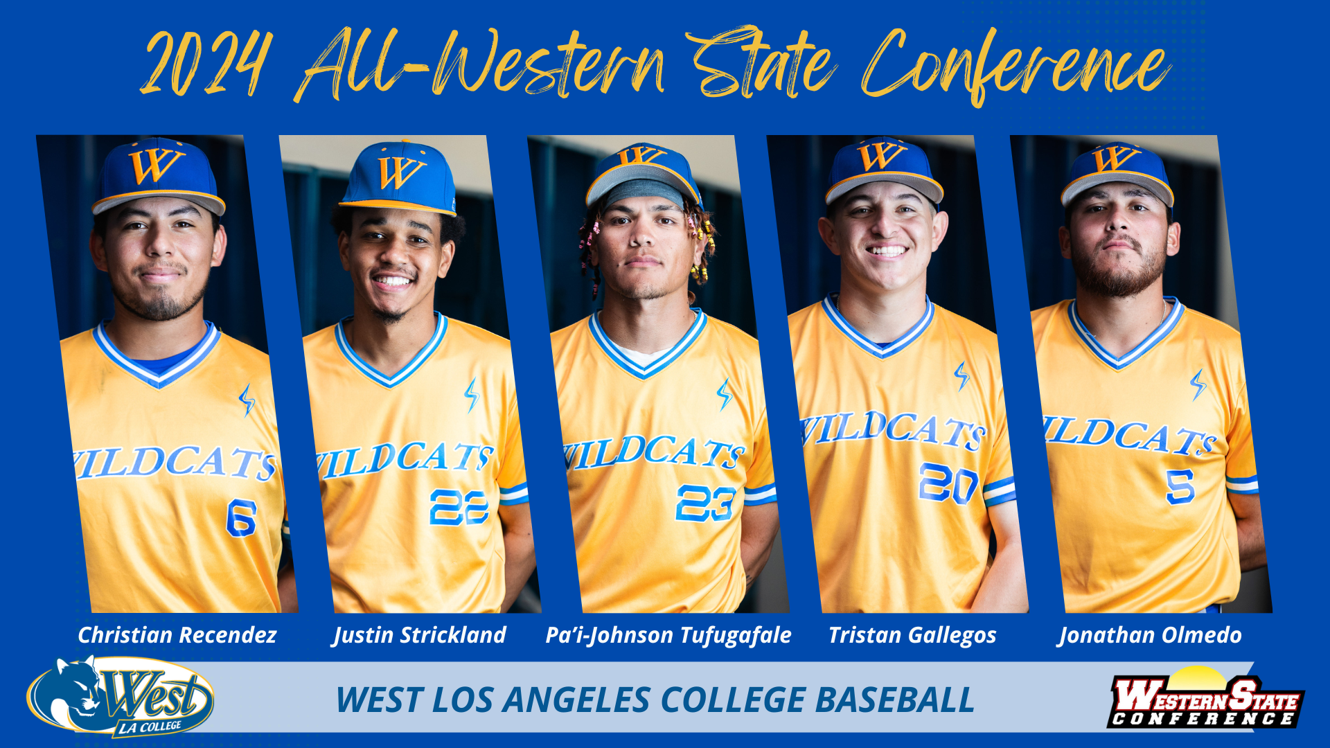 Wildcats earn All-Western State Conference baseball honors
